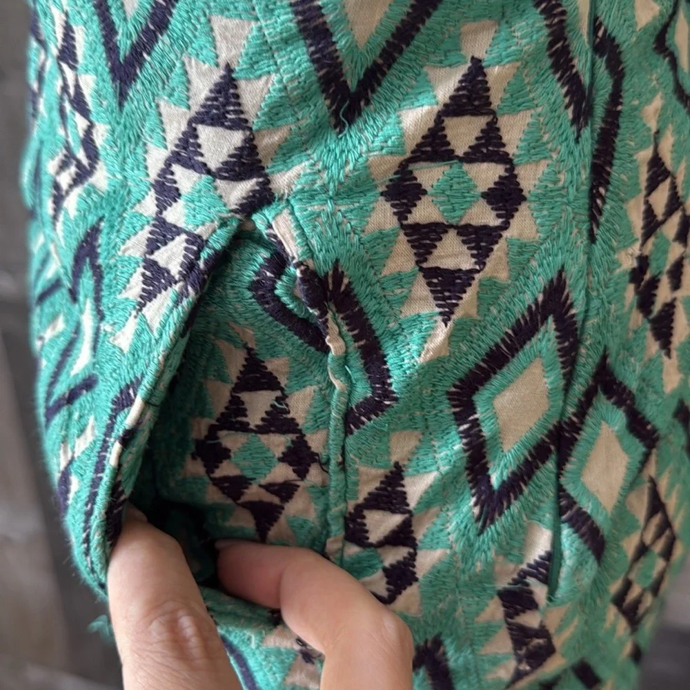 Lovemarker mini skirt small festival boho chic diamond embroidery Mermaidcore